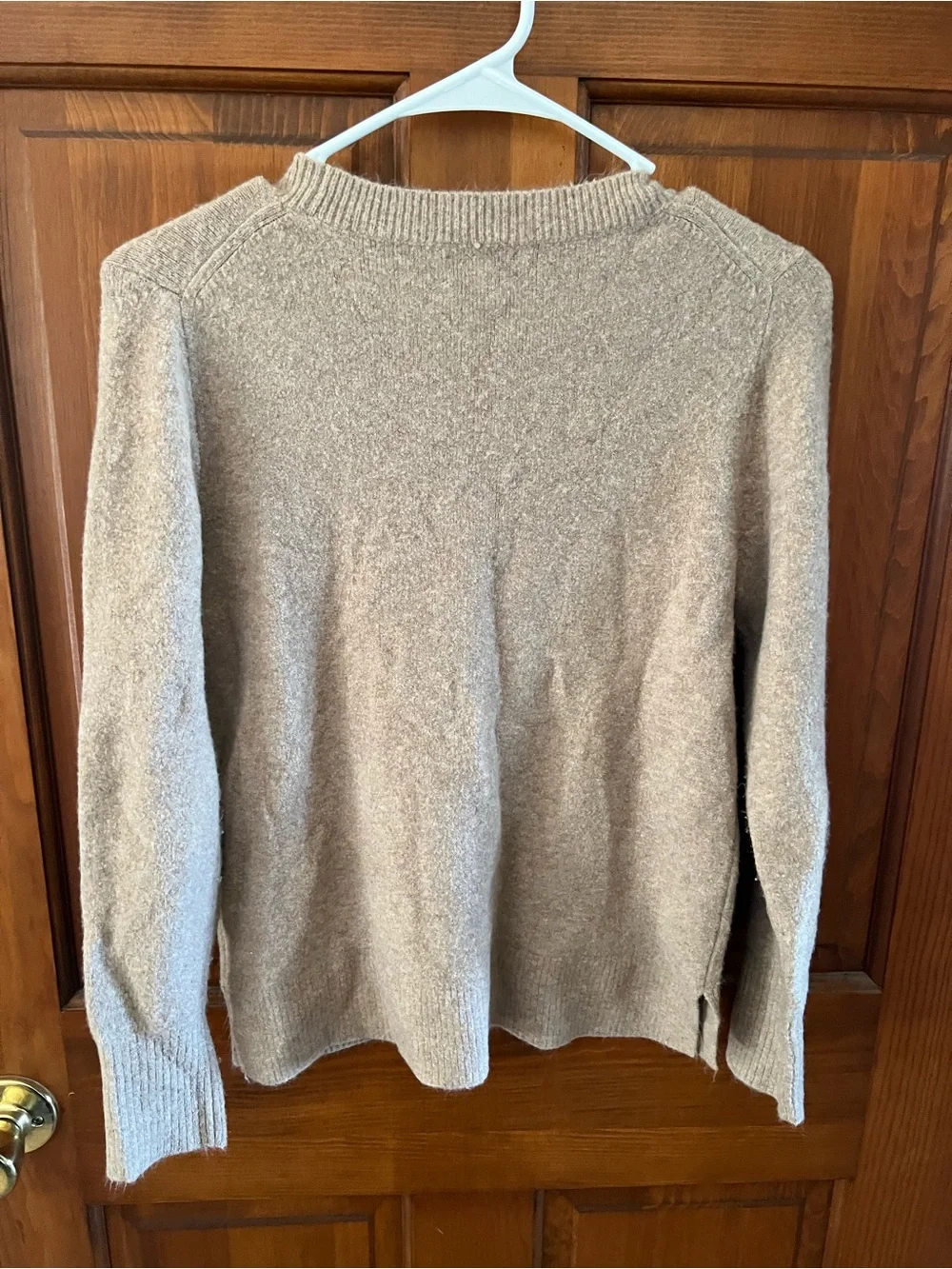 J. Crew Women's Crewneck Sweater in Light Tan